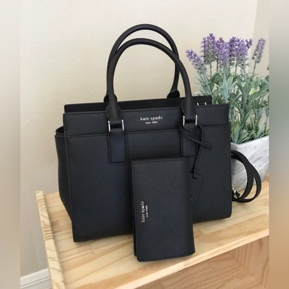 kate spade Handbags - Kate Spade New York Cameron medium leather satchel set shoulder bag and wallet